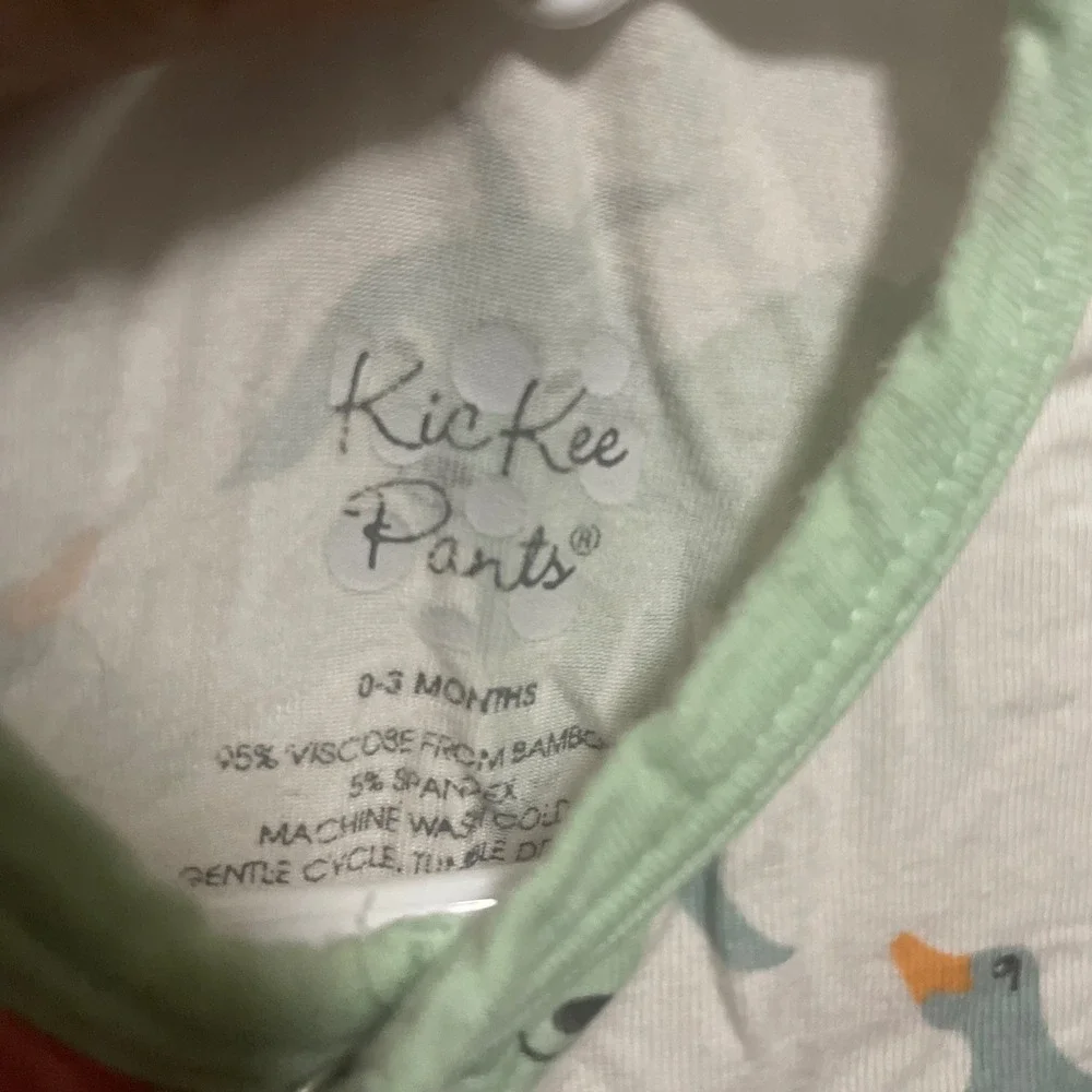 KicKee Pants Baby Girl Pajamas Footless Sleepers 0 3 Months Farm Animals‎ Print - Picture 5 of 5